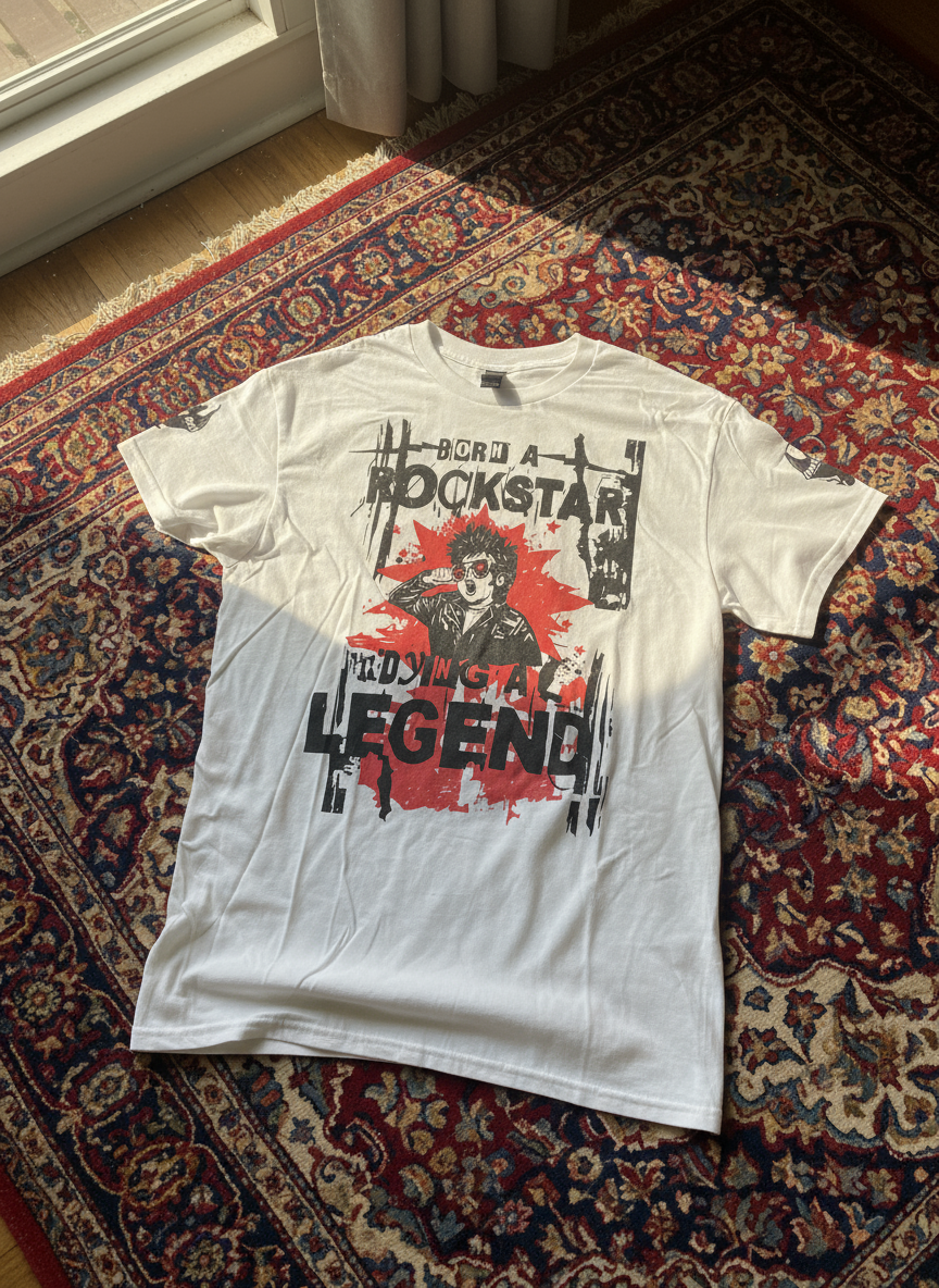 "Born A Rockstar, Dying A Legend" Unisex Classic Tee