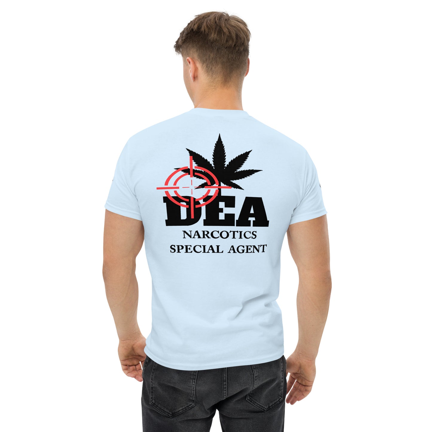 DEA Narcotics Special Agent Tee (Department Marijuana) Back Placement