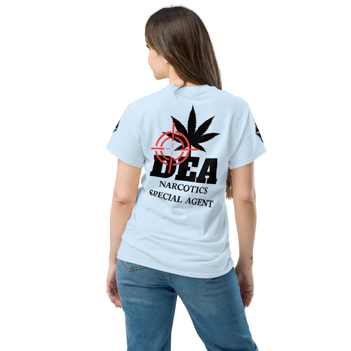 DEA Narcotics Special Agent Tee (Department Marijuana) Back Placement