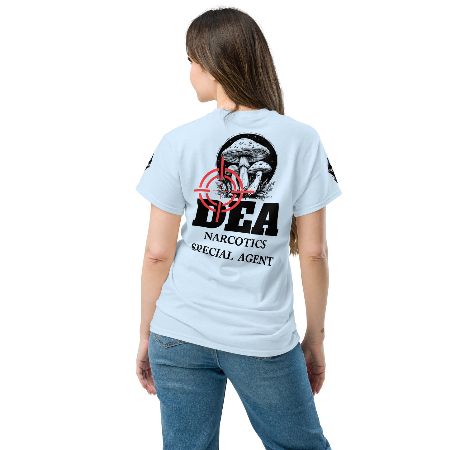 DEA Narcotics Special Agent Tee (Department Marijuana) Back Placement
