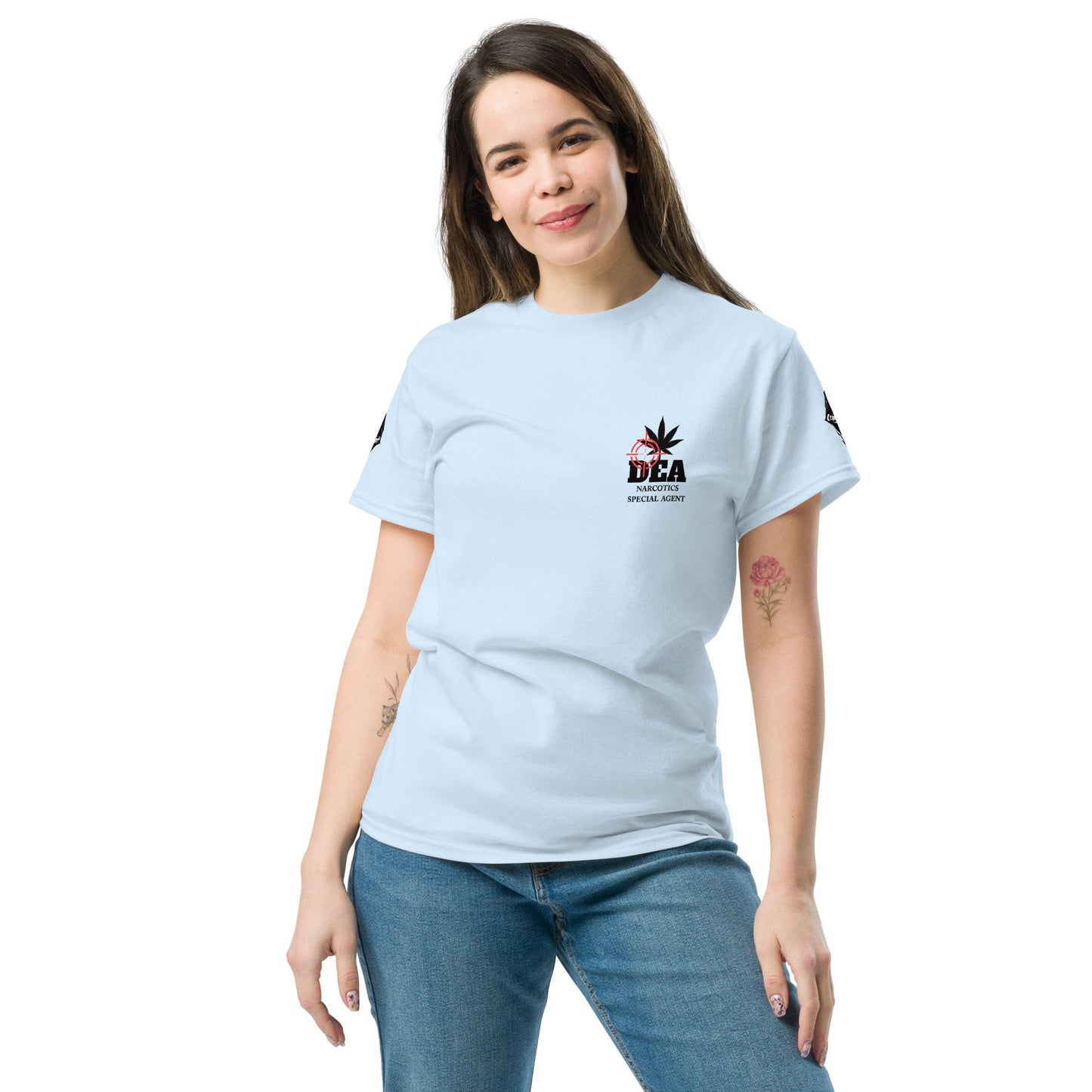 DEA Narcotics Special Agent Tee (Department Marijuana) Back Placement