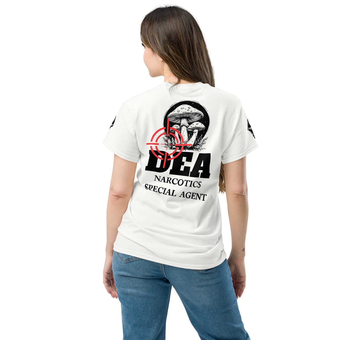 DEA Narcotics Special Agent Tee (Department Marijuana) Back Placement