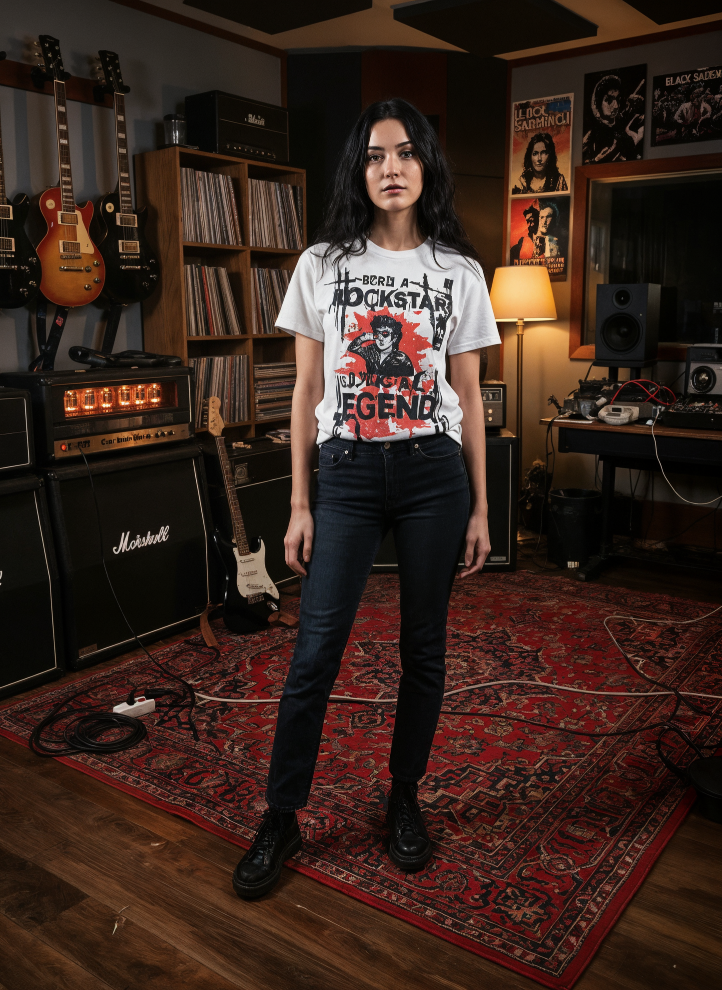 "Born A Rockstar, Dying A Legend" Unisex Classic Tee