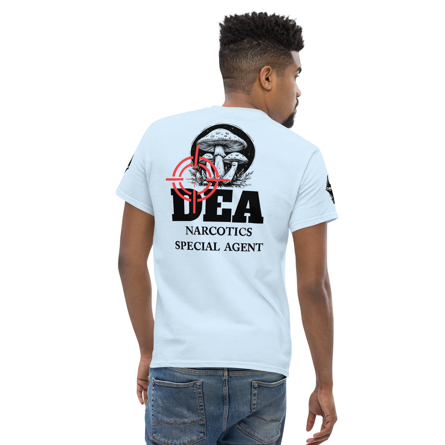 DEA Narcotics Special Agent Tee (Department Marijuana) Back Placement