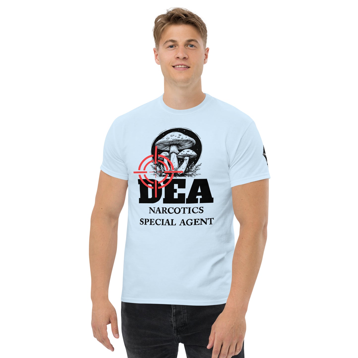 DEA Narcotics Special Agent Tee (Department Psychedelics) Front Placement