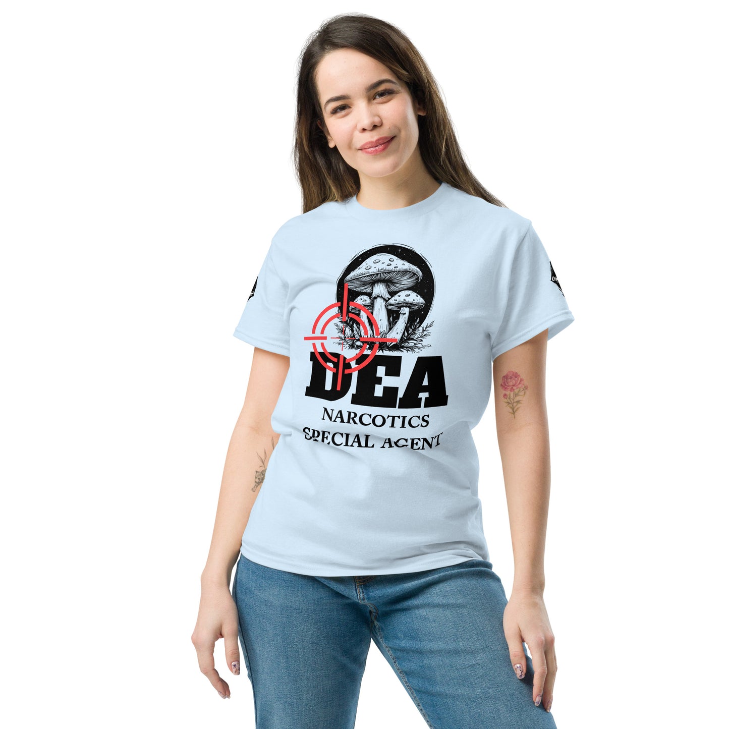 DEA Narcotics Special Agent Tee (Department Psychedelics) Front Placement