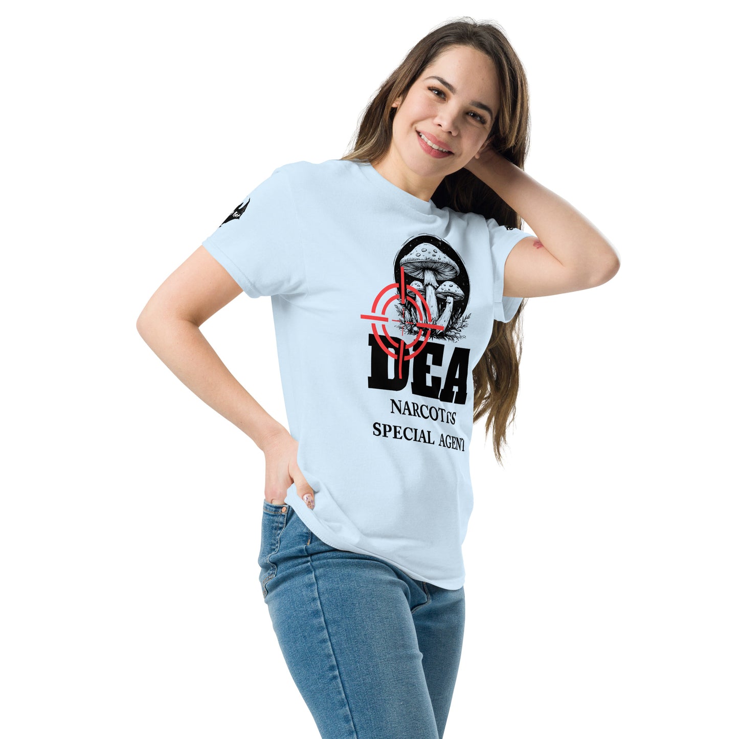 DEA Narcotics Special Agent Tee (Department Psychedelics) Front Placement