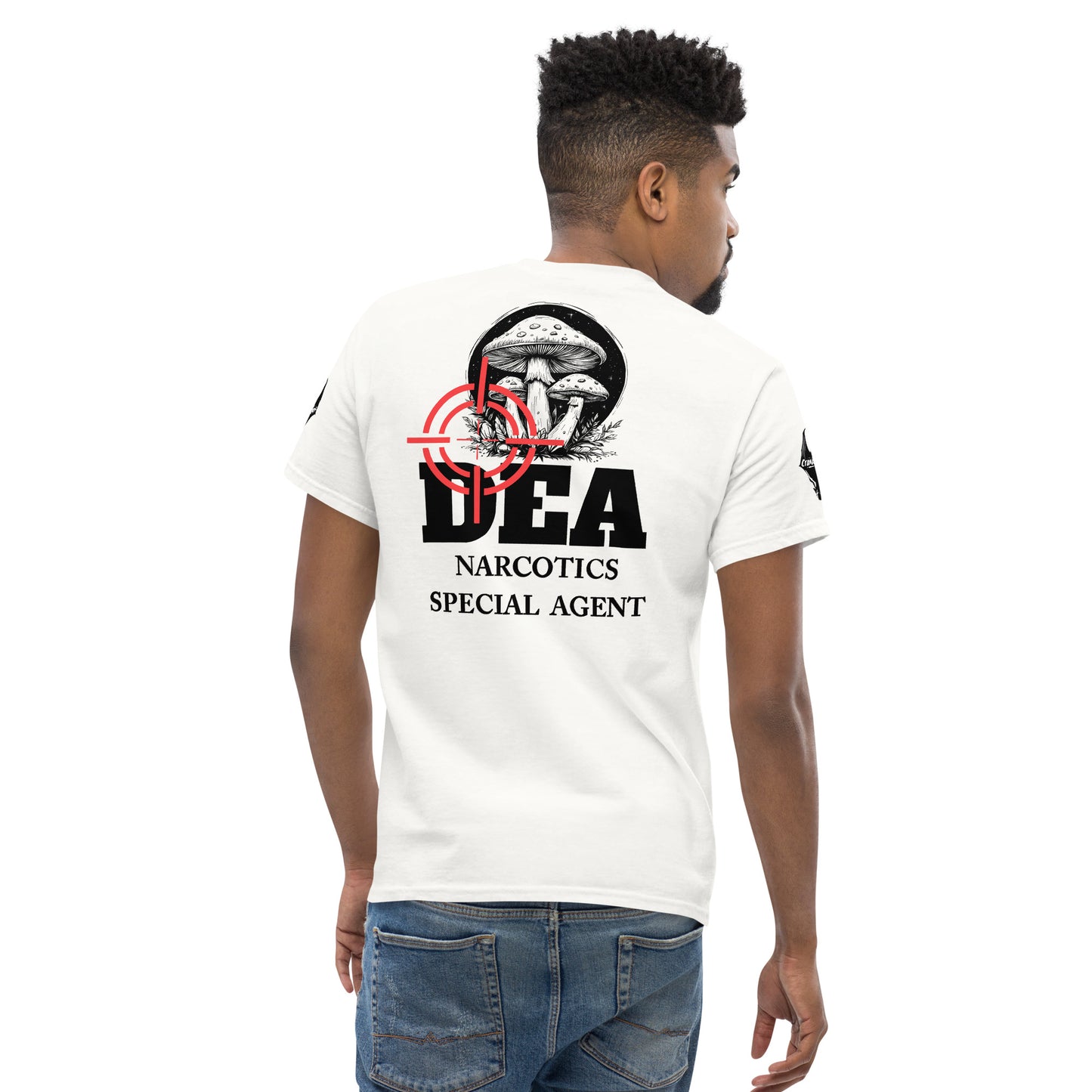 DEA Narcotics Special Agent Tee (Department Marijuana) Back Placement