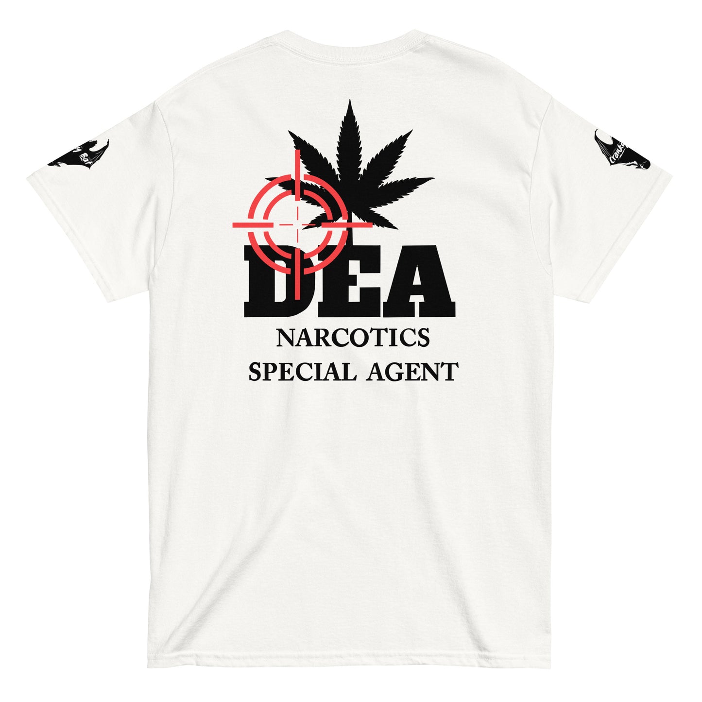 DEA Narcotics Special Agent Tee (Department Marijuana) Back Placement