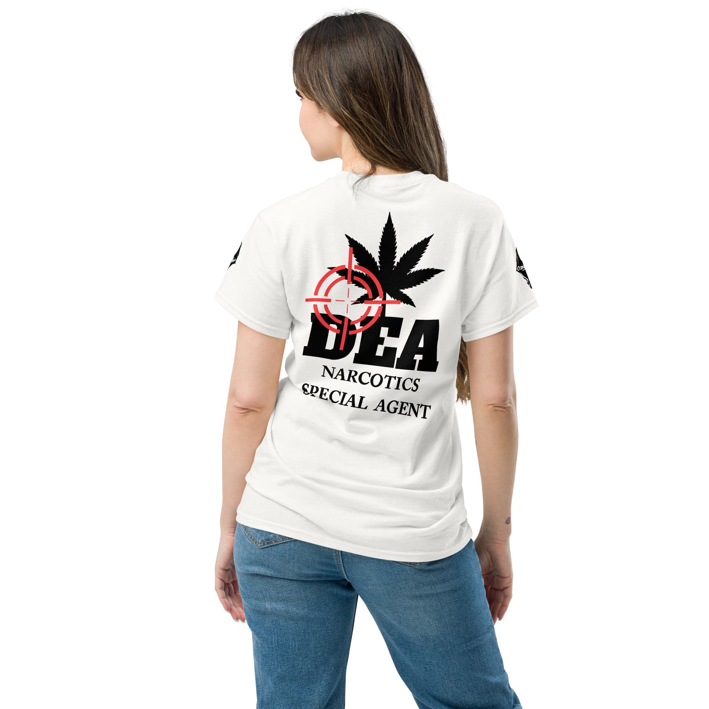 DEA Narcotics Special Agent Tee (Department Marijuana) Back Placement