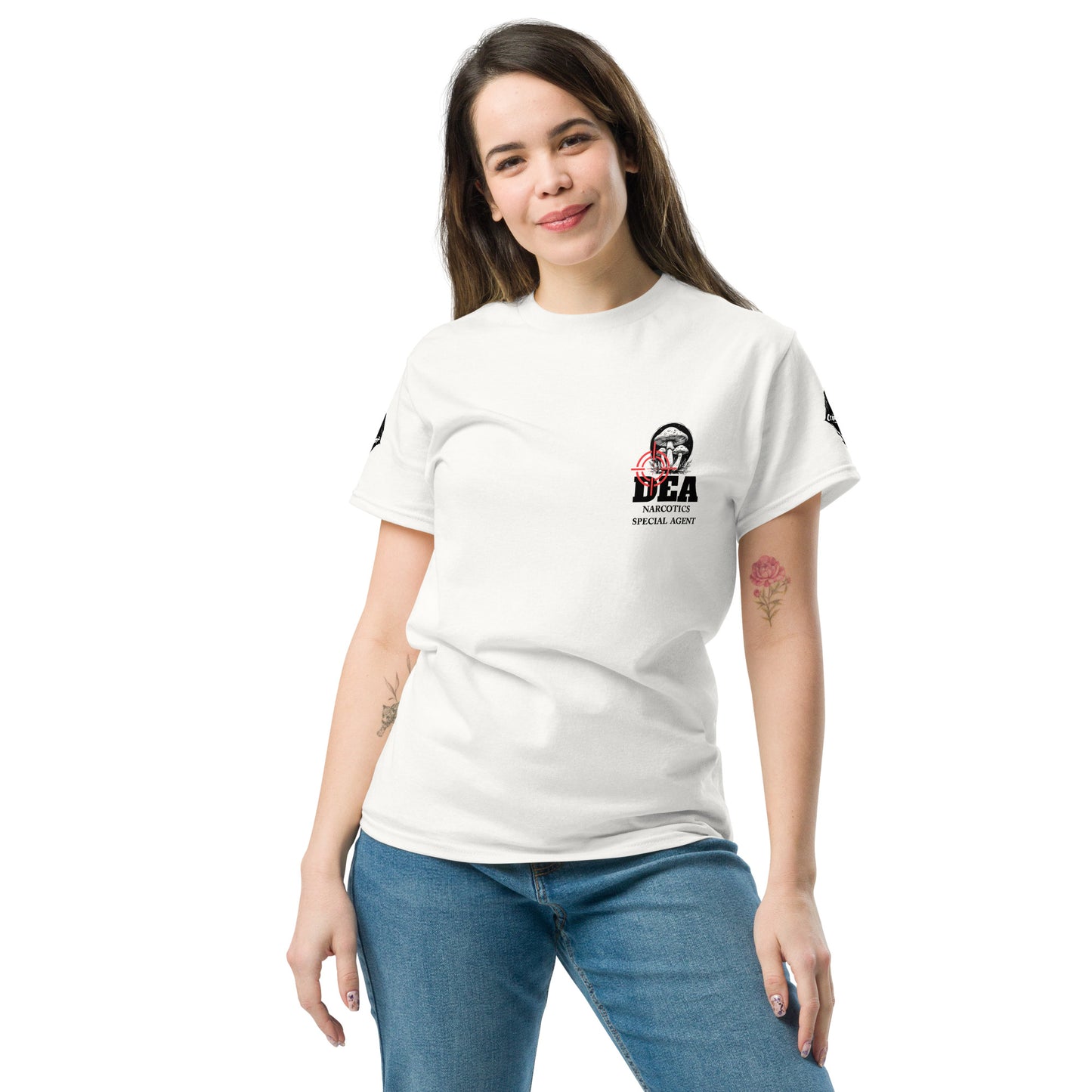DEA Narcotics Special Agent Tee (Department Marijuana) Back Placement