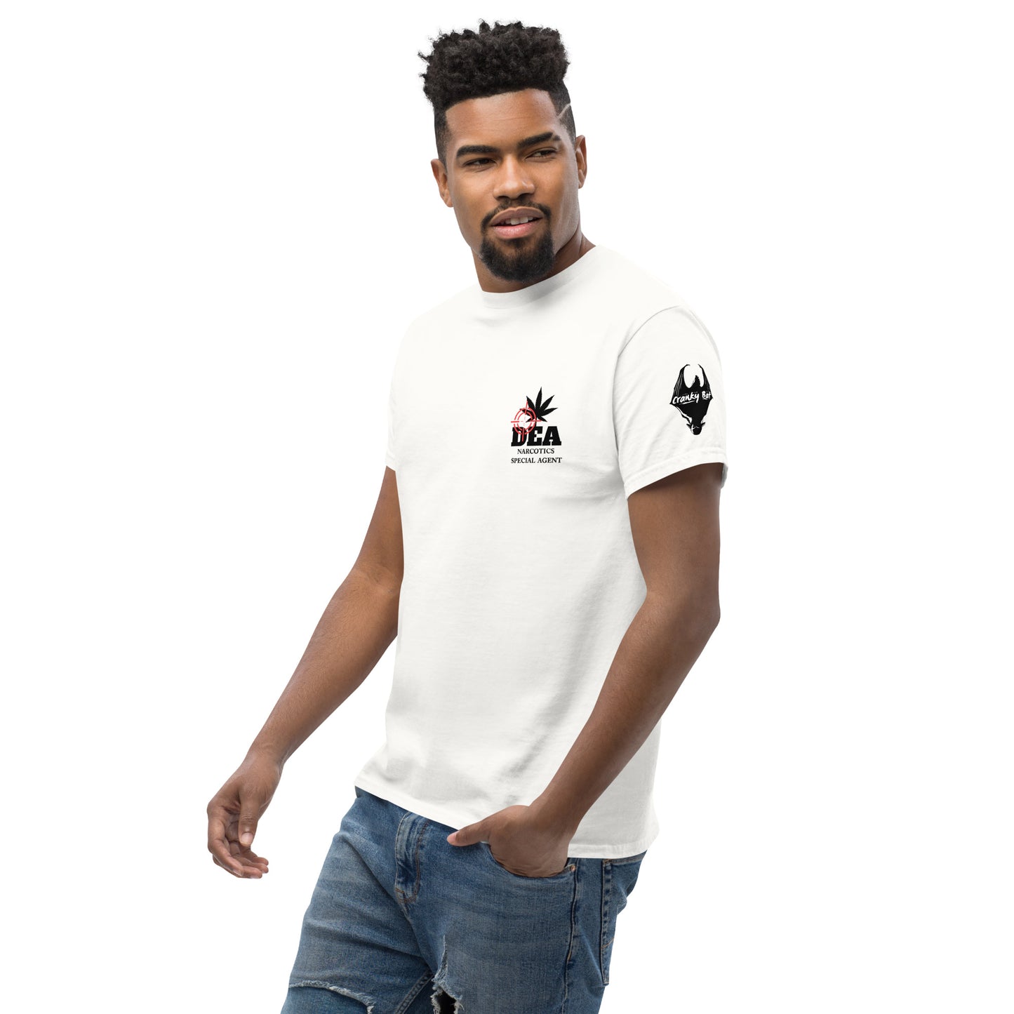 DEA Narcotics Special Agent Tee (Department Marijuana) Back Placement