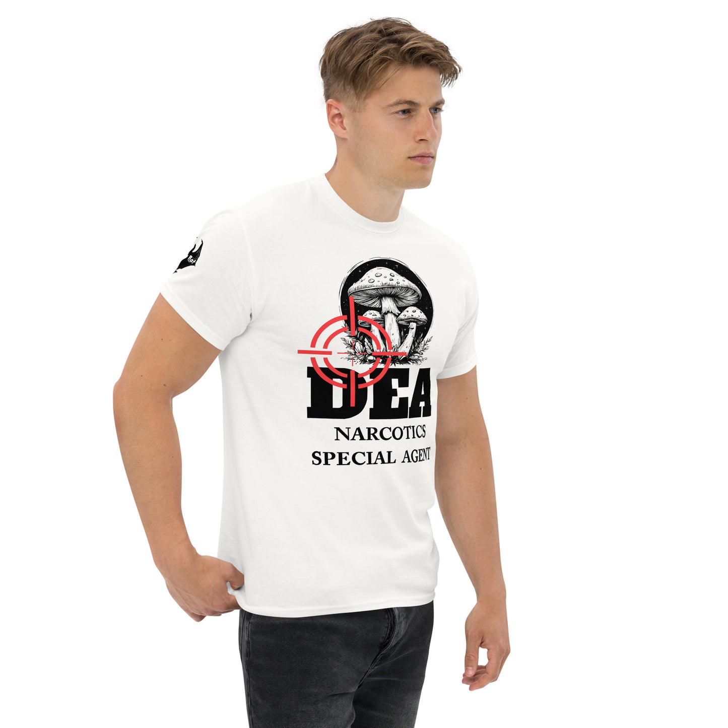 DEA Narcotics Special Agent Tee (Department Psychedelics) Front Placement